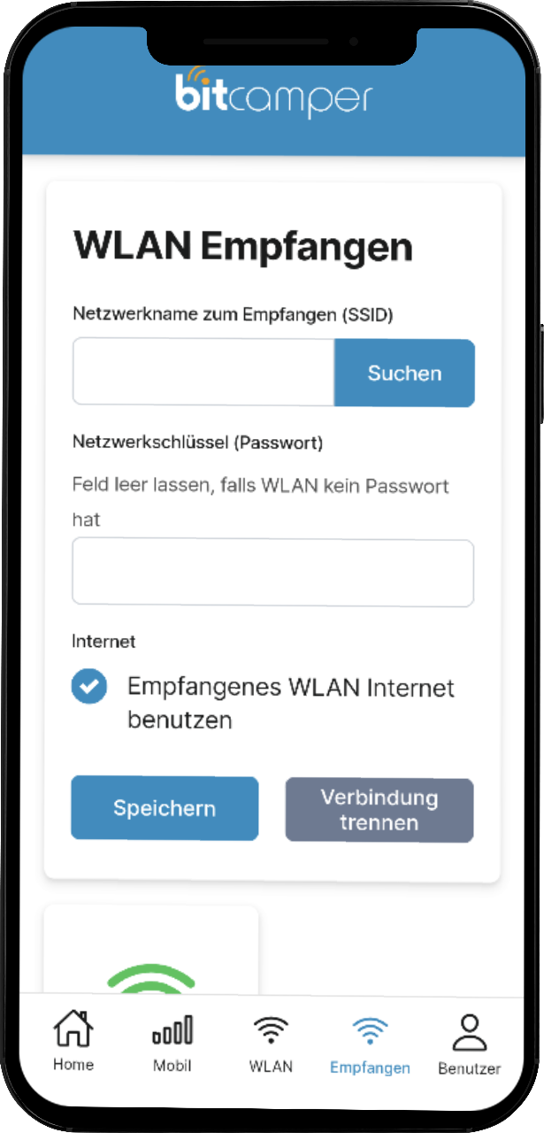 Smartphone WLAN Empfangen